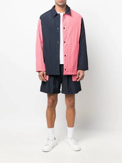 Mackintosh logo-patch track shorts outlook