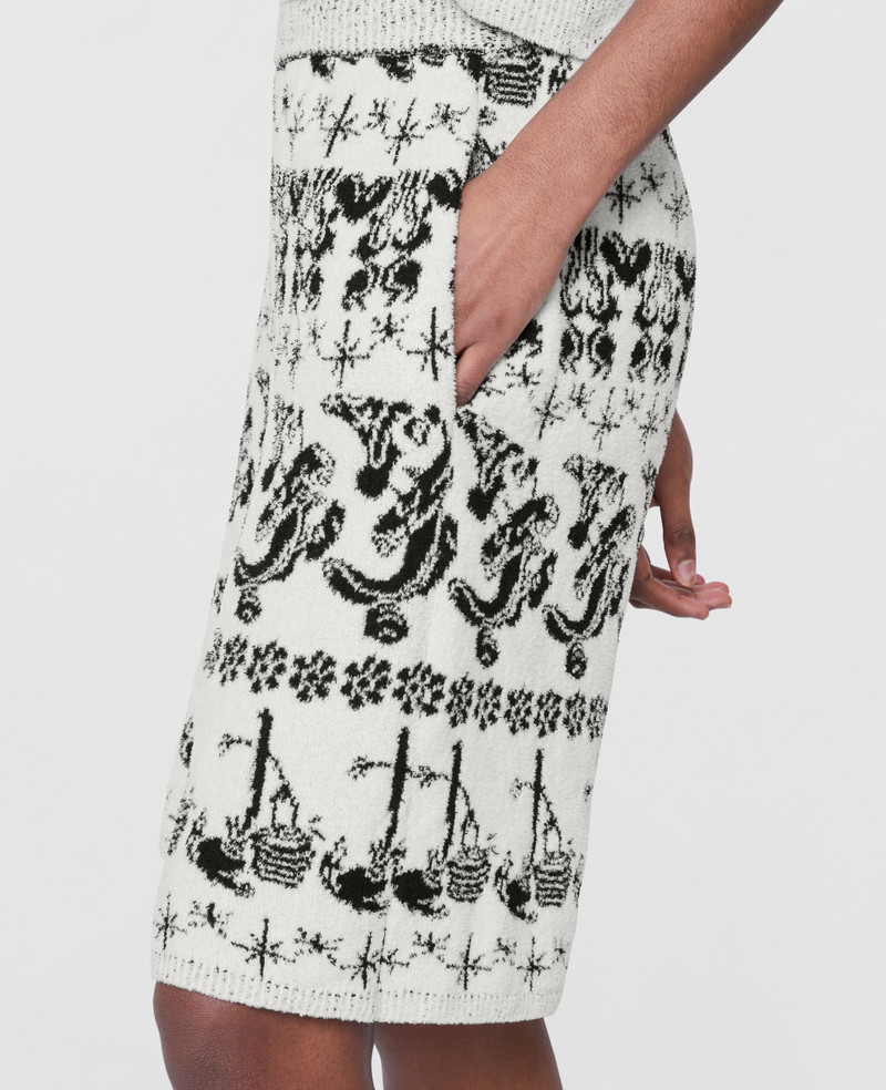 Fantasia Fair Isle Jacquard Knit Shorts 4