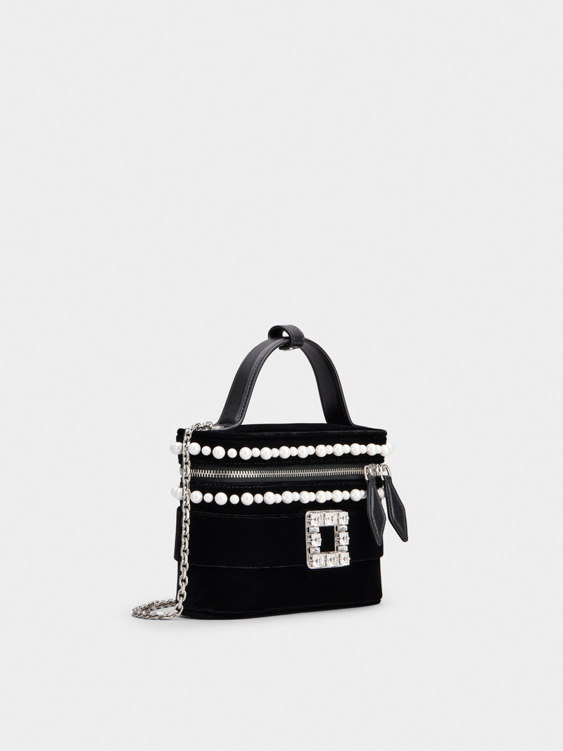 Roger Vivier Vanity Très Vivier Micro Bag in velvet outlook