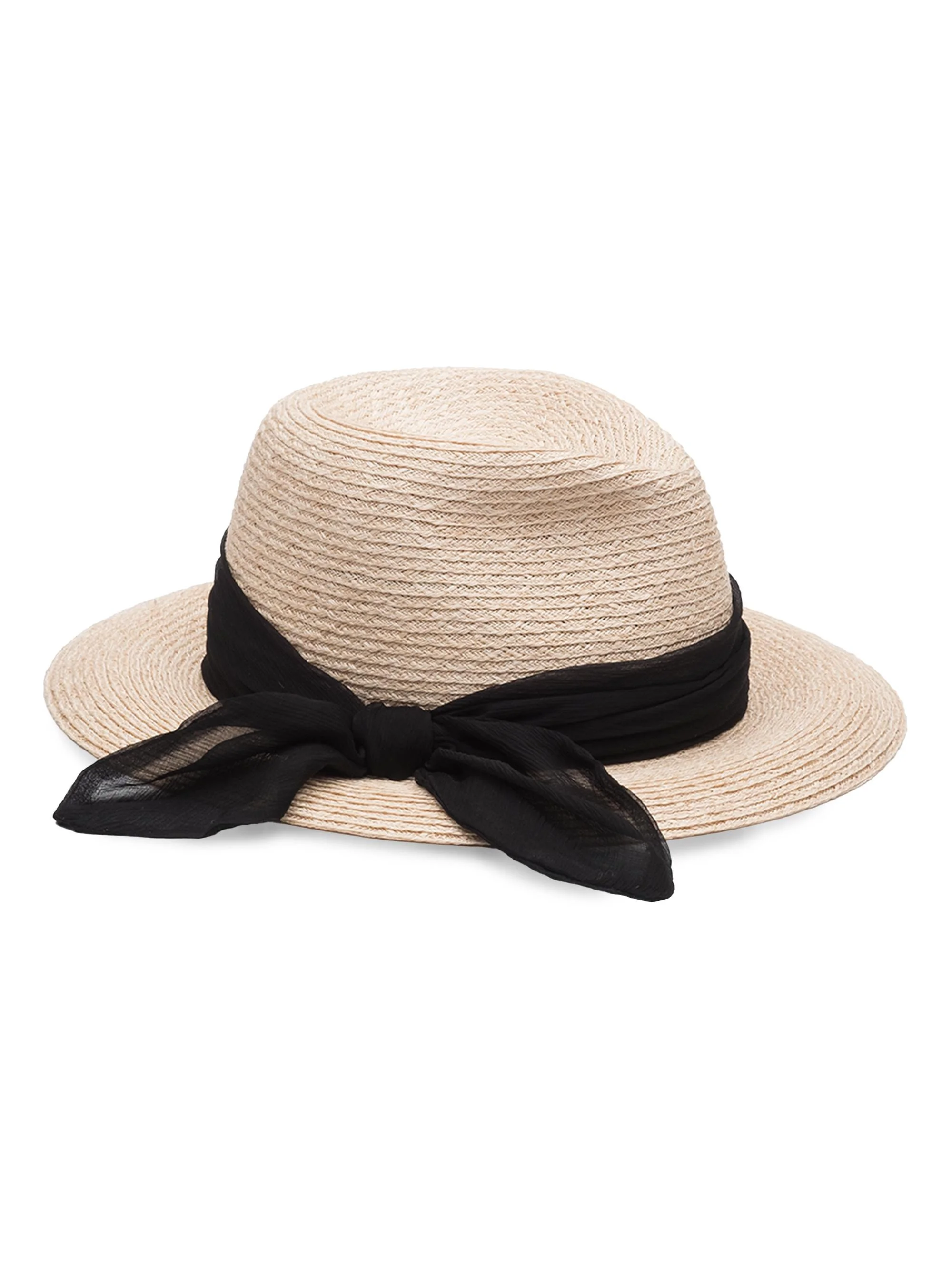 Women's Lillian Woven Straw Fedora - Beige - 1