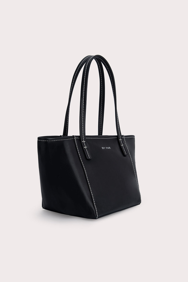 BY FAR Bar Tote Black Box Calf Leather outlook