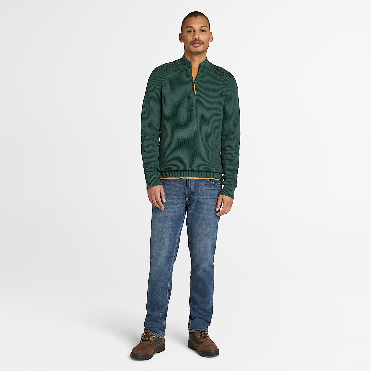 Men's Williams River Textured Quarter-Zip Sweater - 3