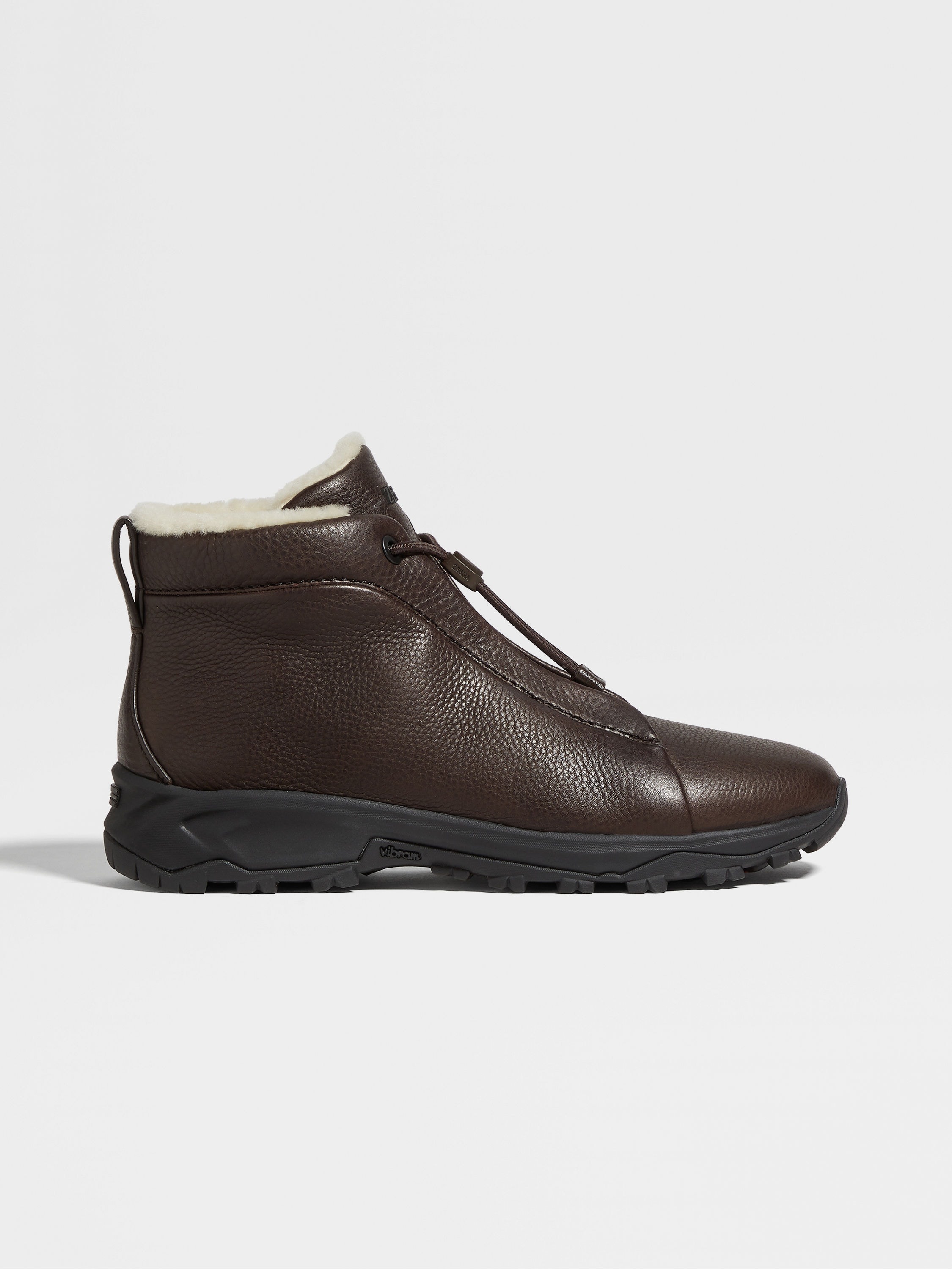 BROWN LEATHER TRIPLE STITCH™ VETTA SNEAKERS - 4
