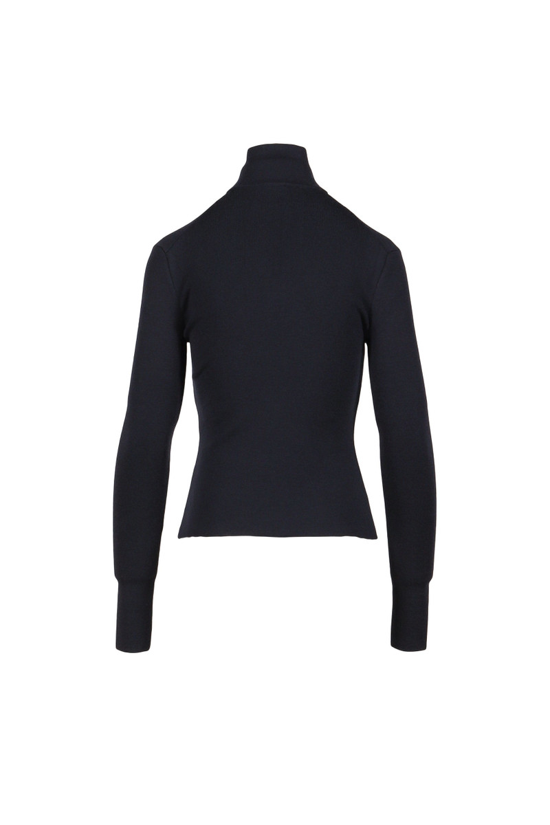 courrèges ZIPPED MOCKNECK SWEATER / NVY outlook