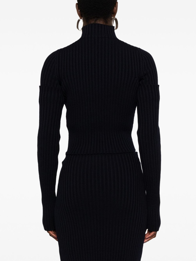 roll-neck fitted jumper 4