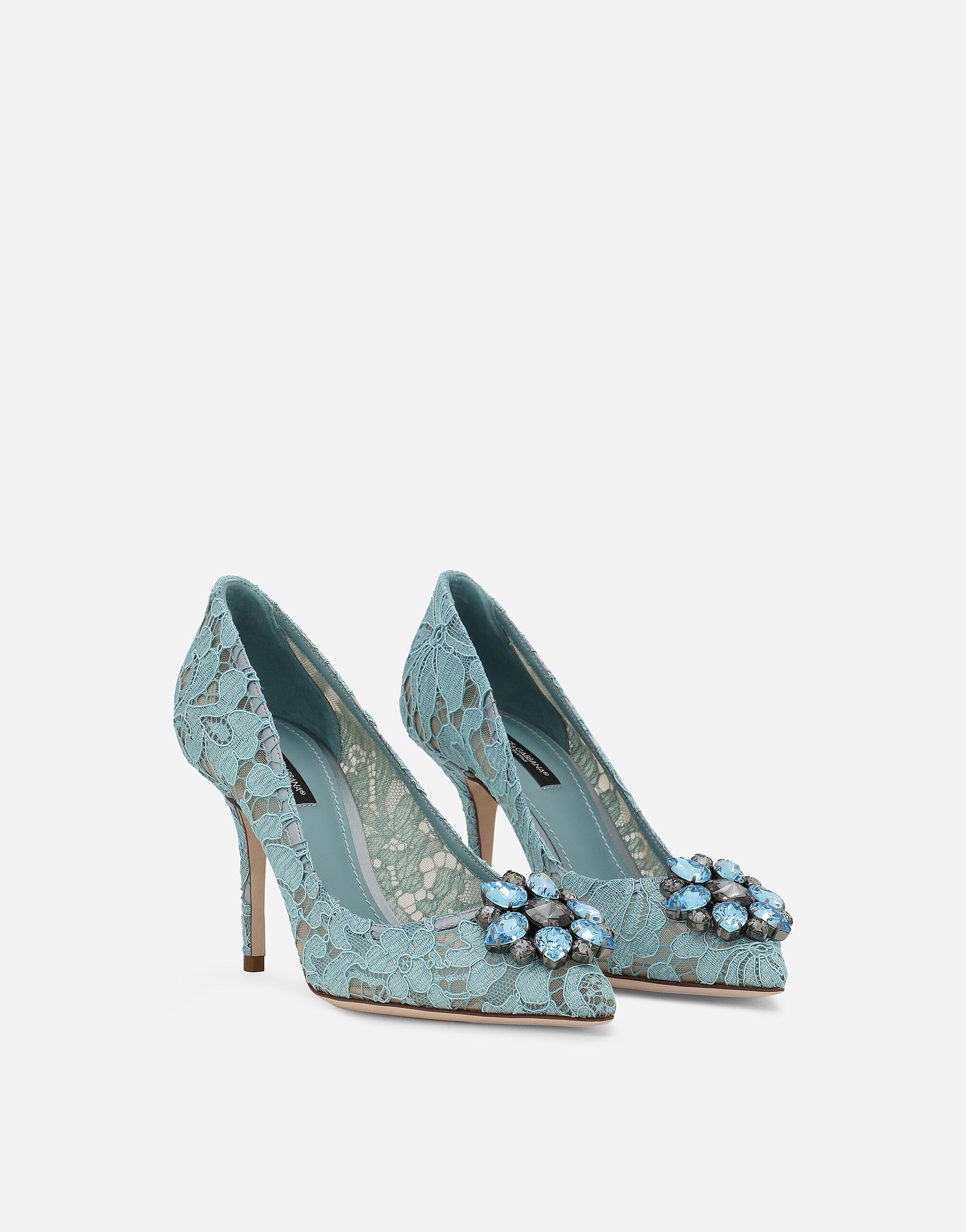 Pump in Taormina lace with crystals - 2