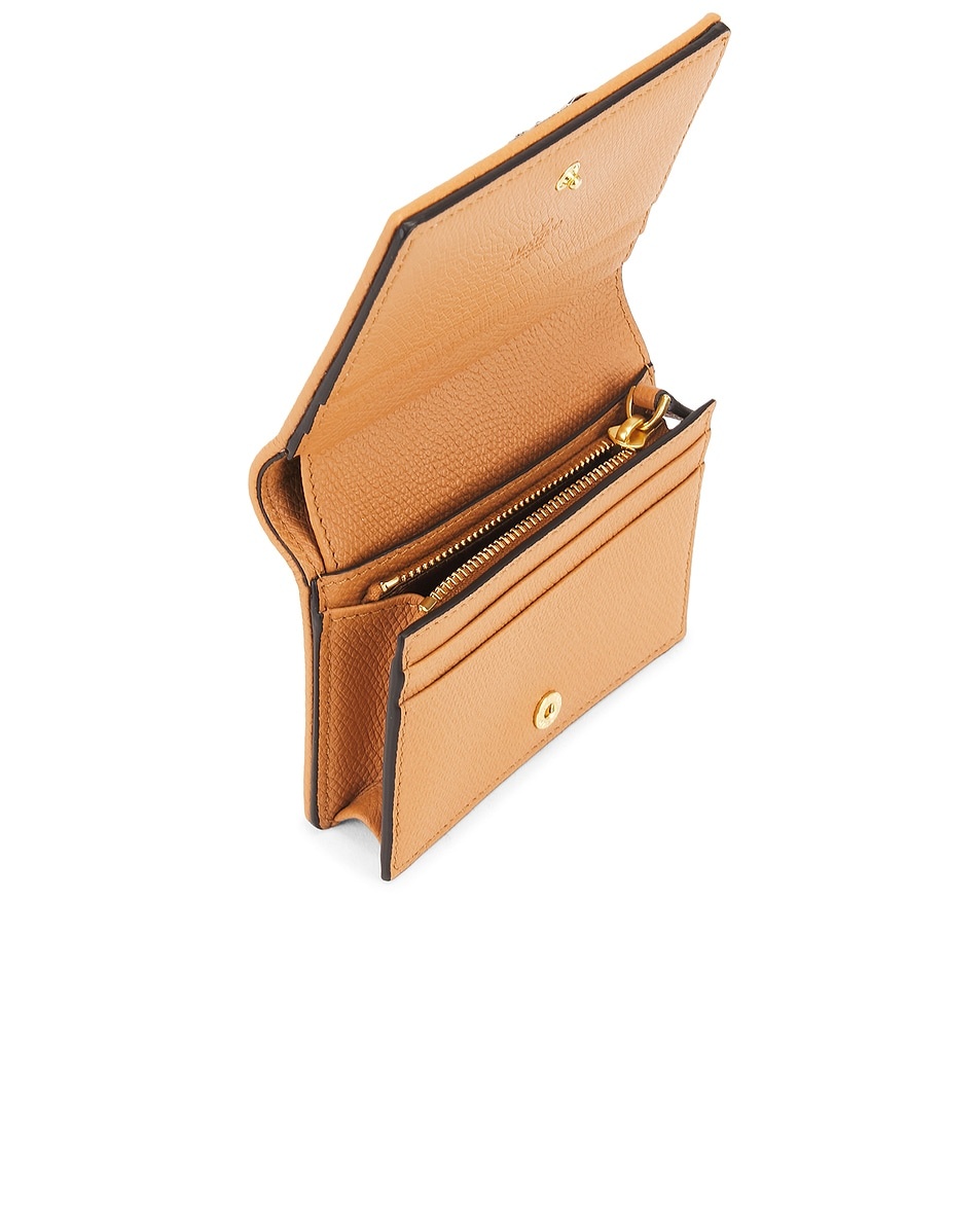 V Logo Signature French Flap Wallet - 4