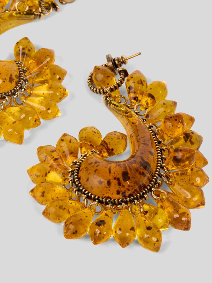 PAISLEY EARRINGS WITH DROPLETS - 2