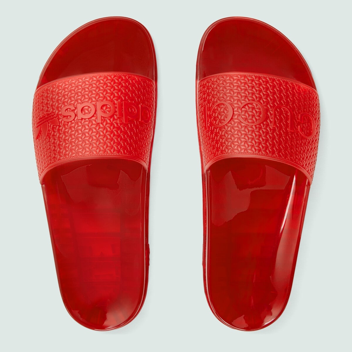 adidas x Gucci men's rubber slide sandal - 6