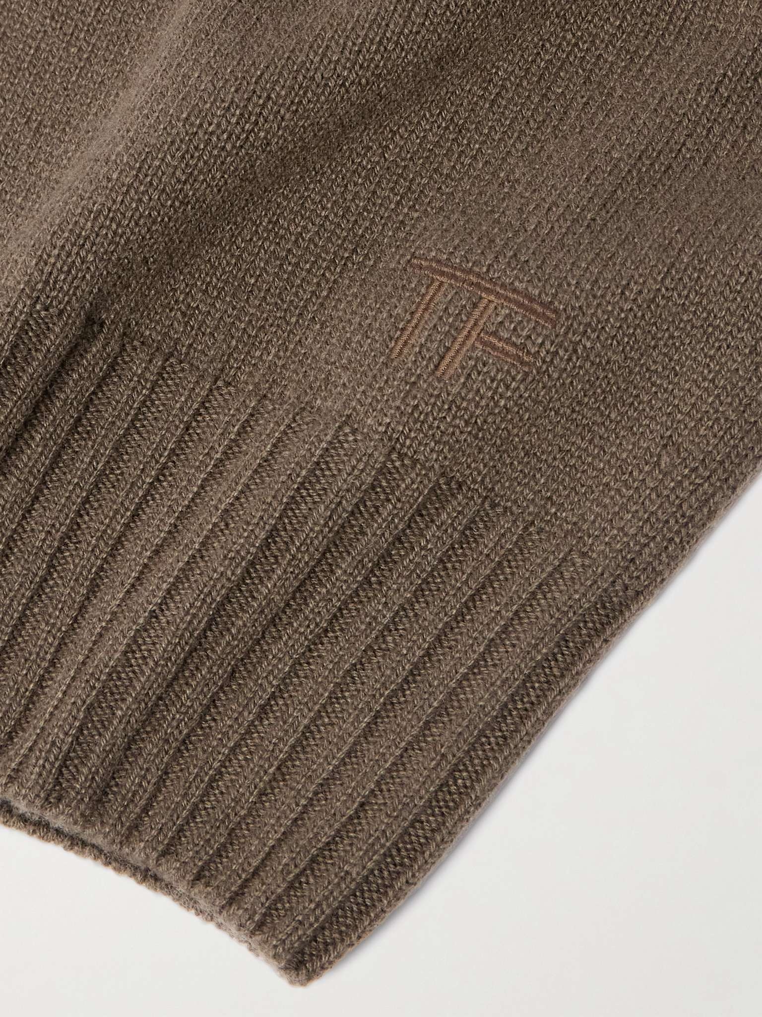 Logo-Embroidered Cashmere Hoodie - 5