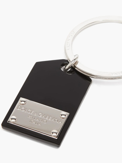 Dolce & Gabbana Logo-plaque metal key ring outlook