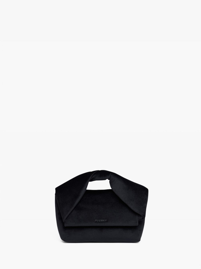 MEDIUM TWISTER - VELVET TOP HANDLE BAG 1