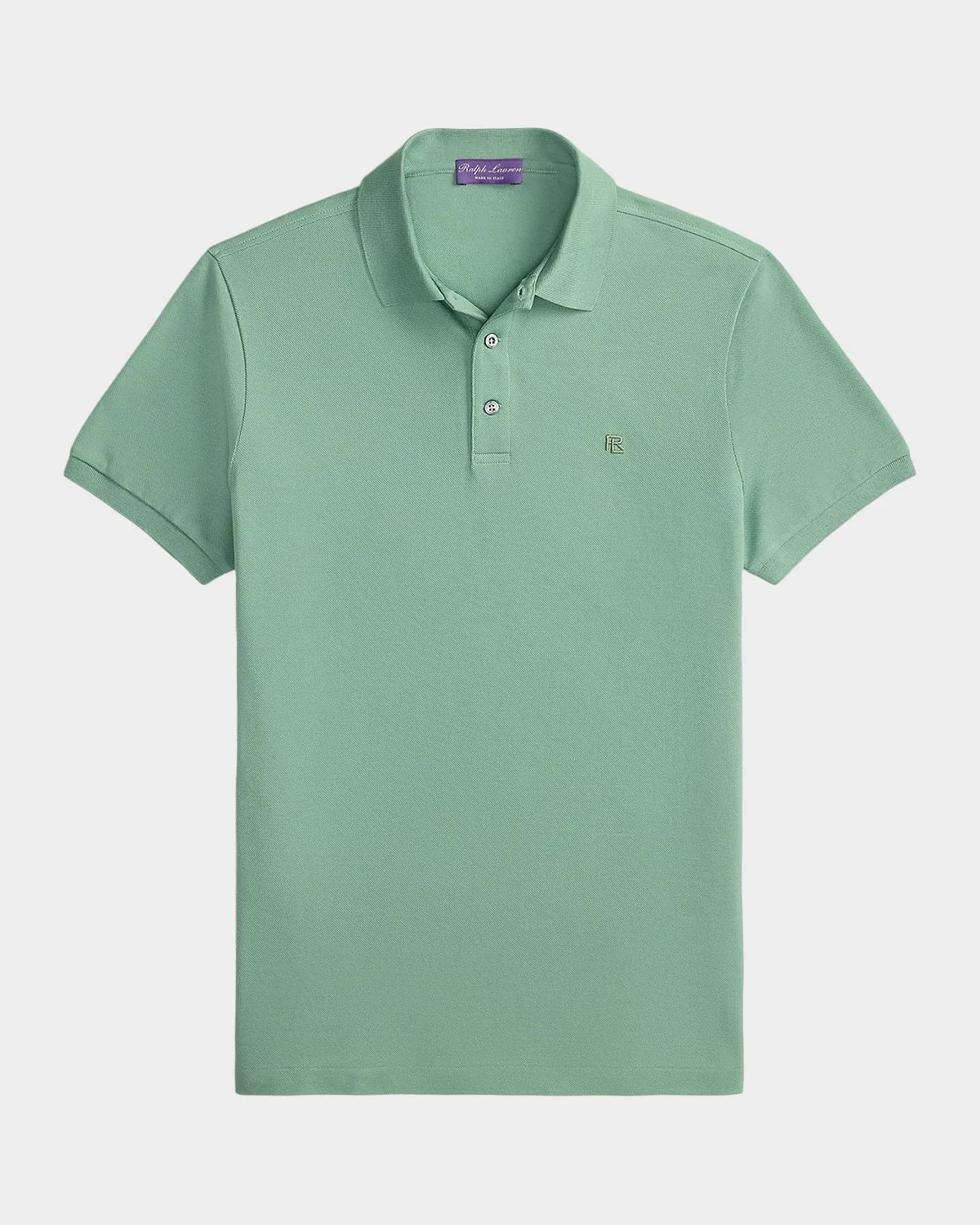 Men's Double-Mercerized Pique Monogram Polo Shirt - 1