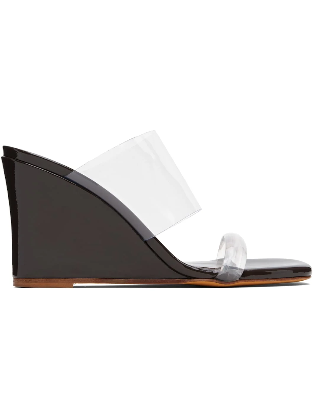 SSENSE Exclusive Brown Olympia Wedge Heeled Sandals - 1