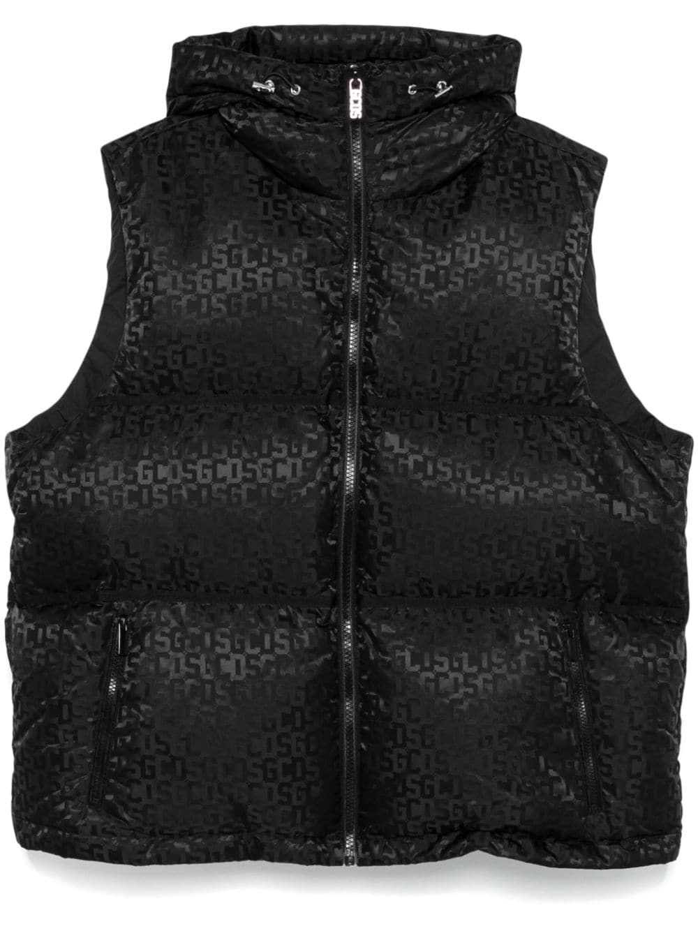 monogram-pattern vest - 2
