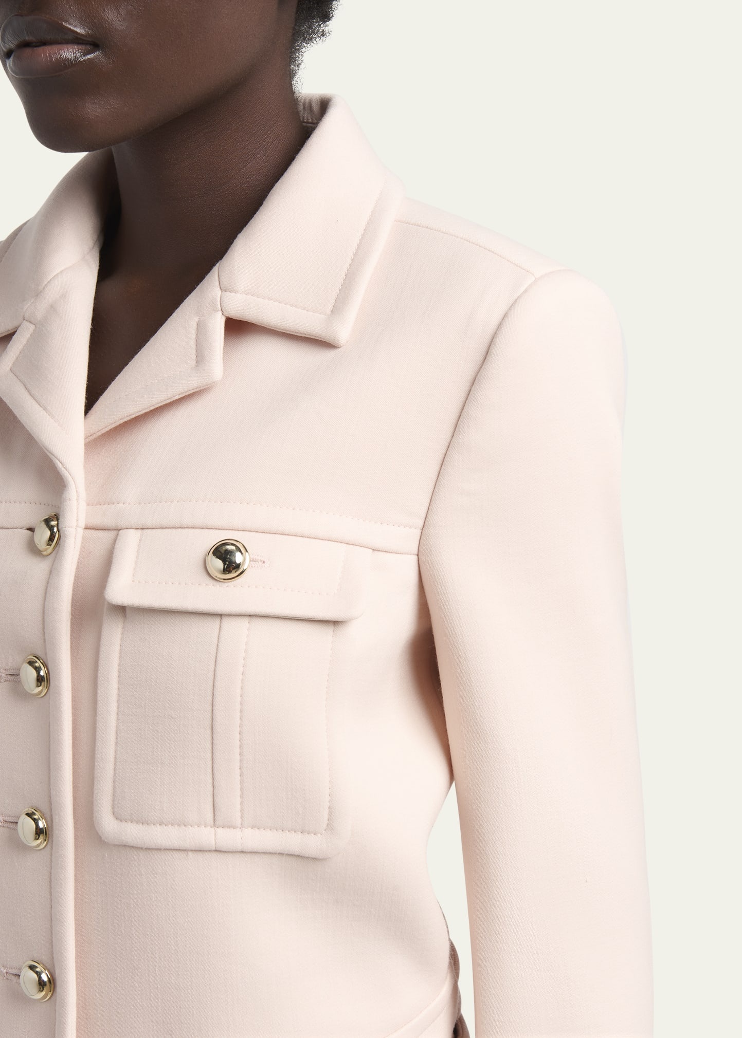 Button Down Wool Jacket - 5