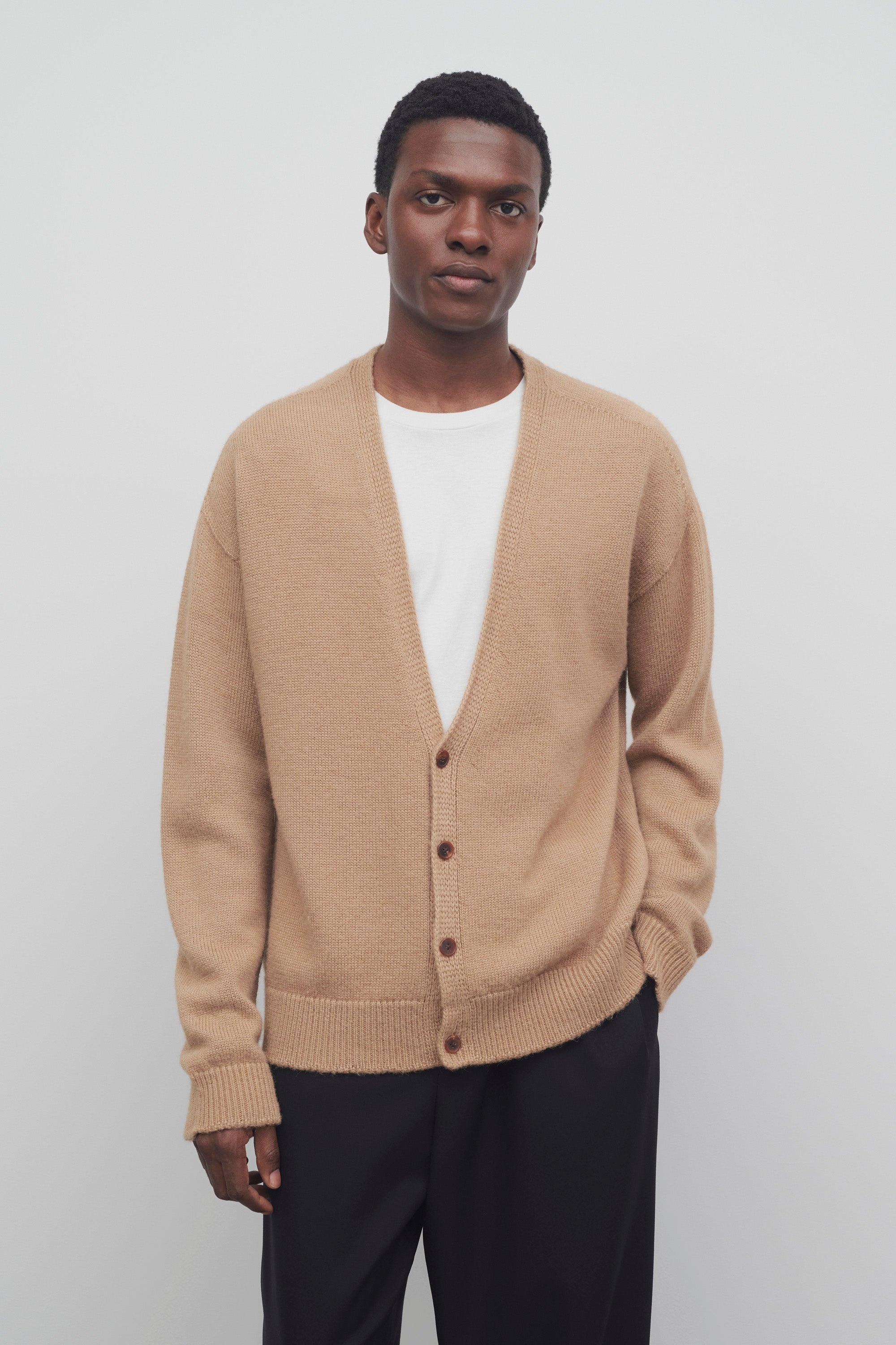 Sheldon Cardigan in Wool and Silk - 3