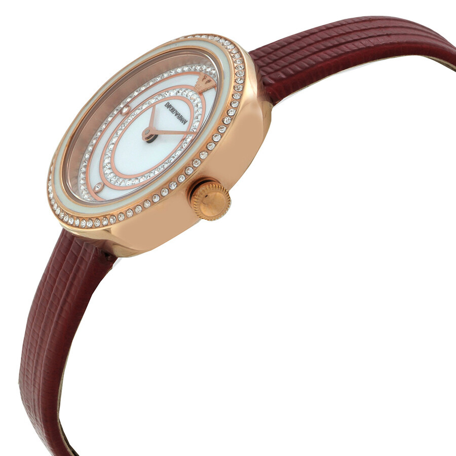 Emporio Armani Rosa Quartz Crystal White Dial Ladies Watch AR11532 - 2