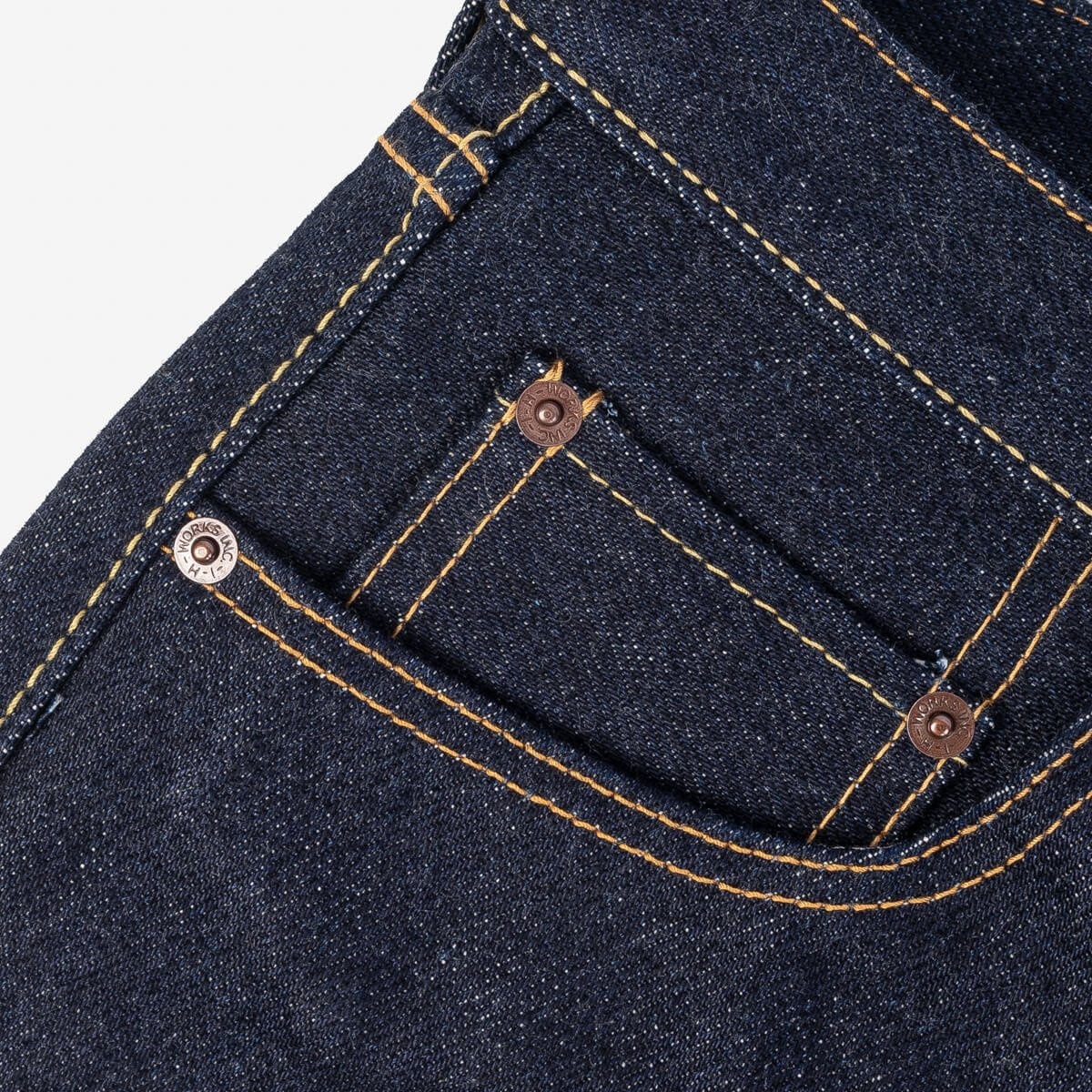 IH-777S-UHR 21/23oz Ultra Heavy Raw Selvedge Denim Slim Tapered Cut Jeans - Indigo - 9