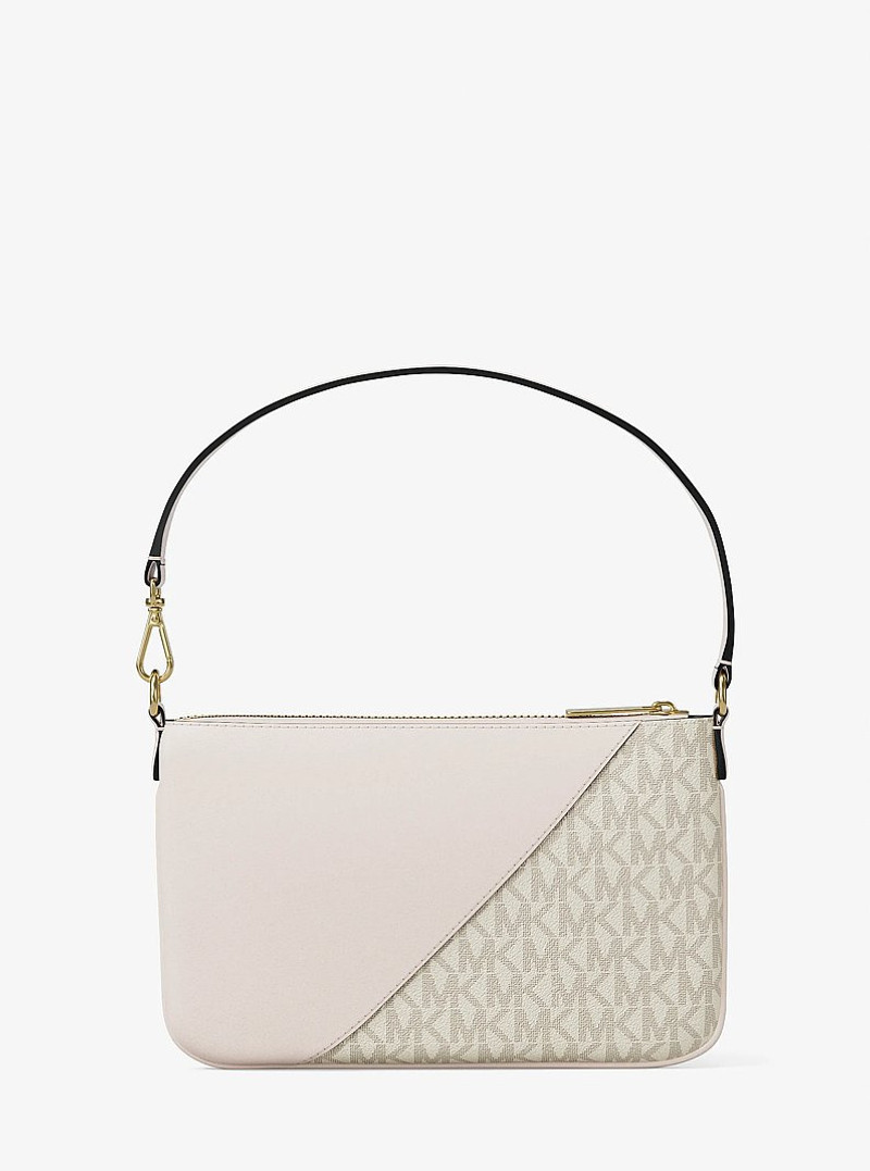Jet Set Travel Small Signature Logo and Smooth Wristlet 3