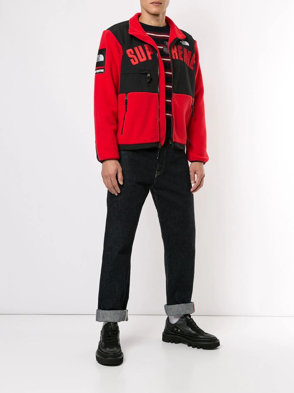 x The North Face arc logo denali fleece - 2