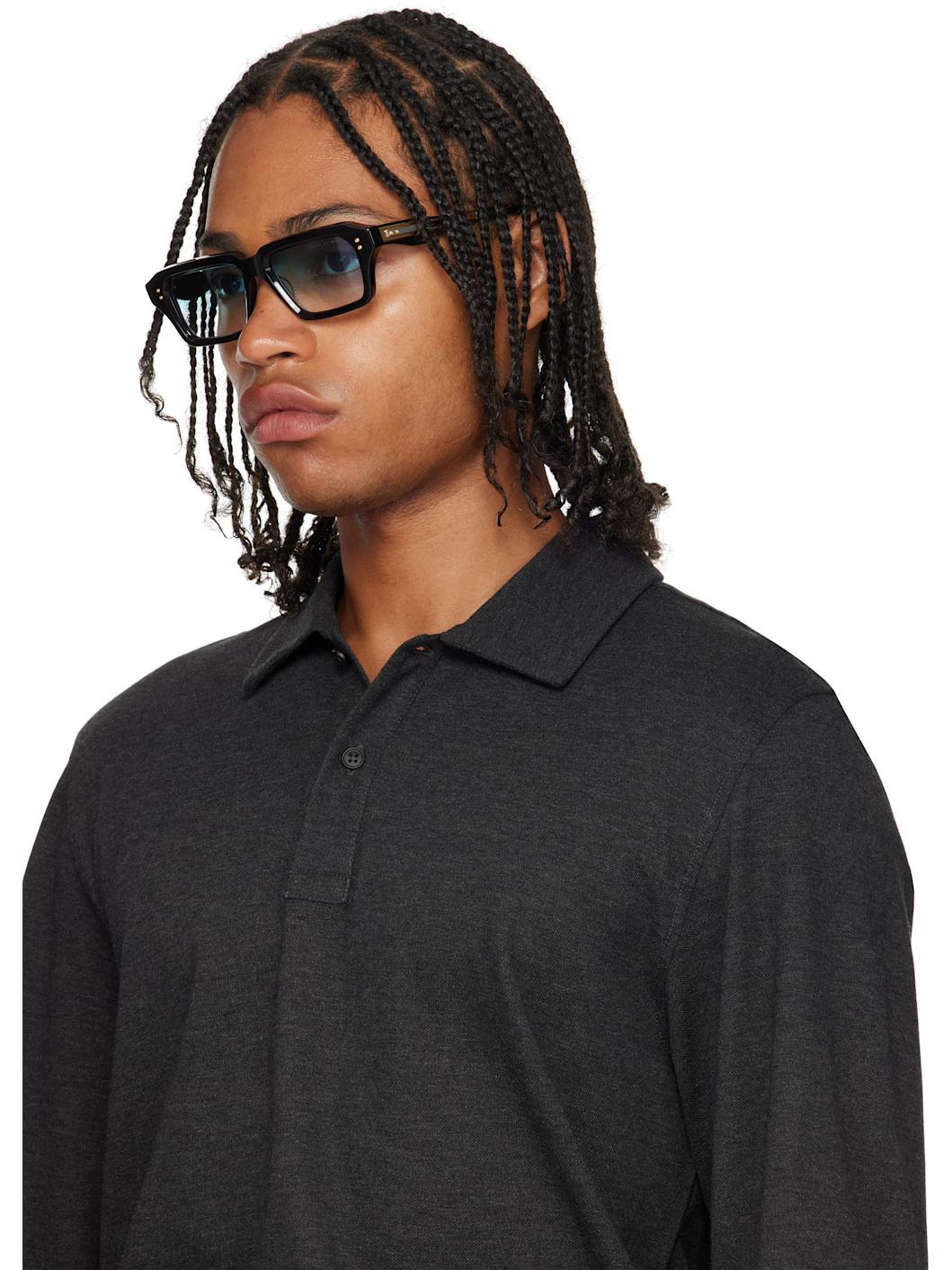 SSENSE Exclusive Black DETRON Sunglasses - 4