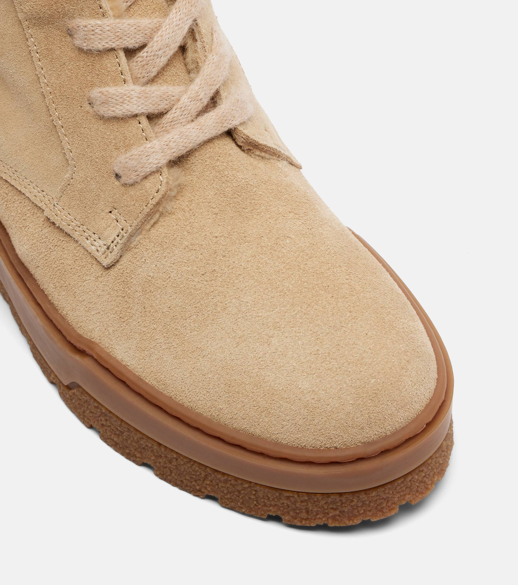 Calgary shearling-lined suede lace-up boots - 5