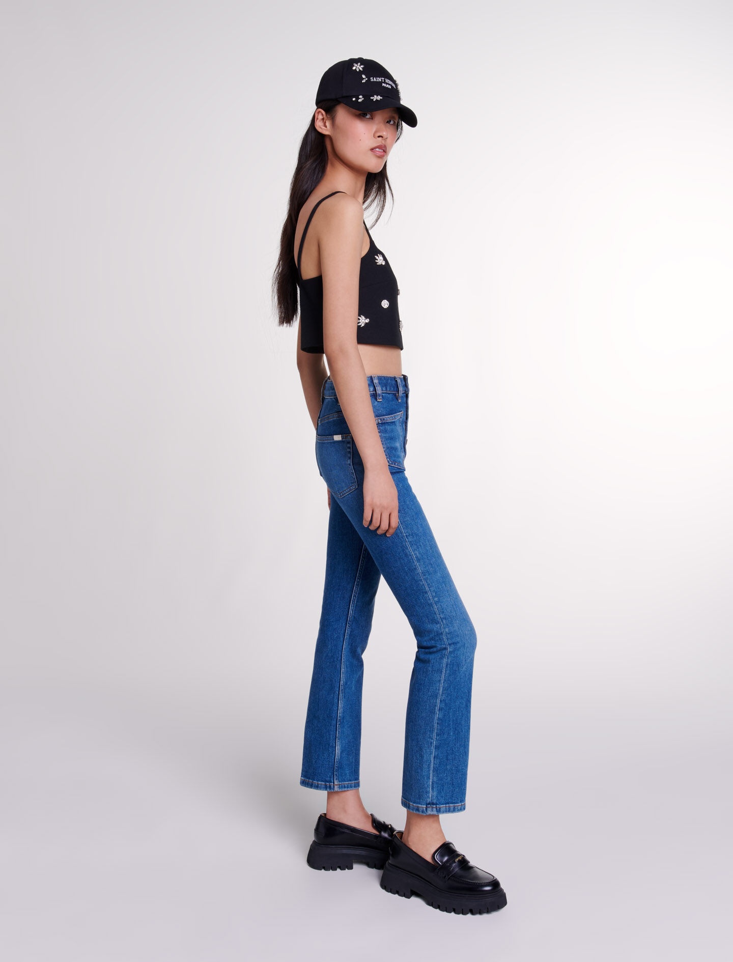 Diamanté crop top - 3