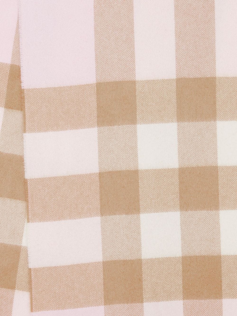 check pattern cashmere scarf - 5