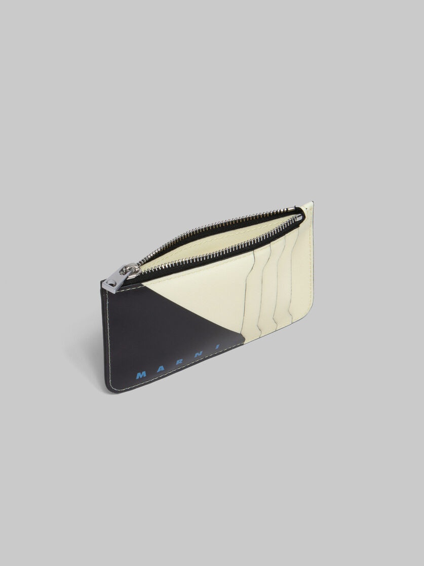 CREAM AND BLACK TRIBECA CARD CASE - 2