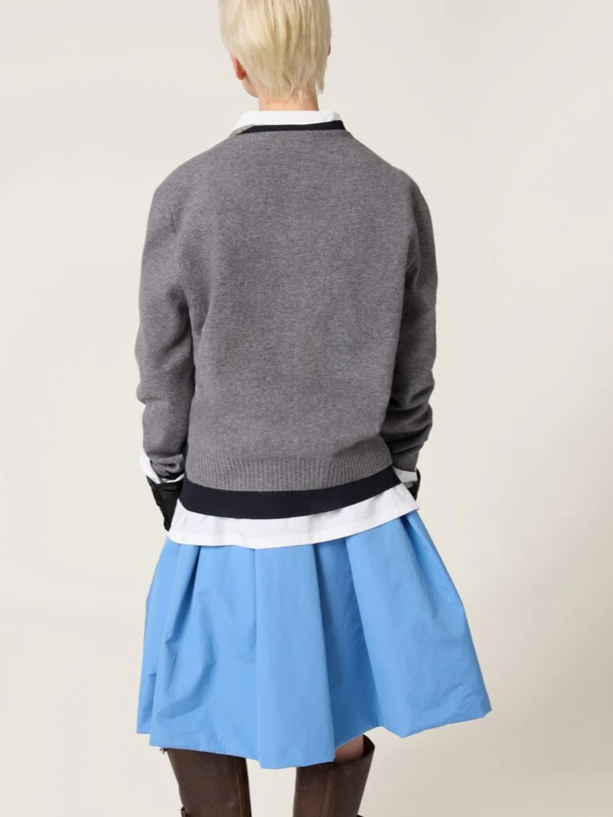 MIU MIU - Women Silk Cashmere V-Neck Sweater - 2