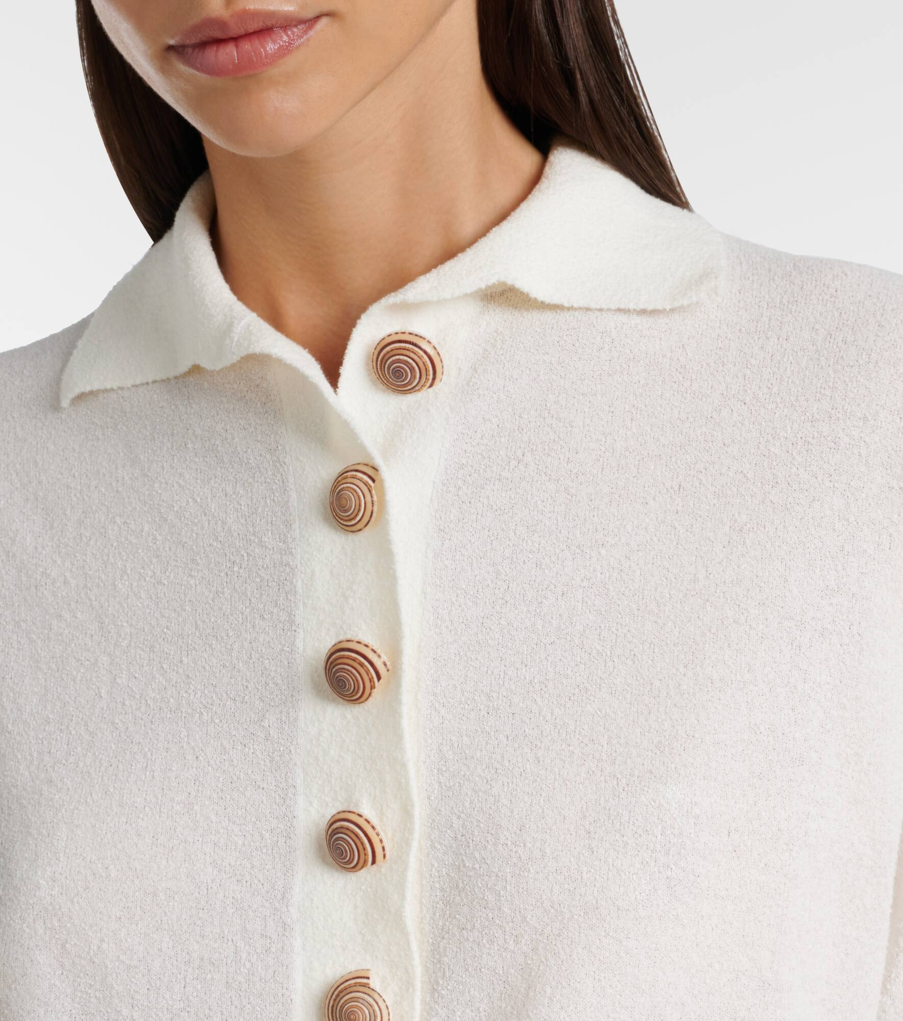 Sundial Shell cotton-blend top - 4