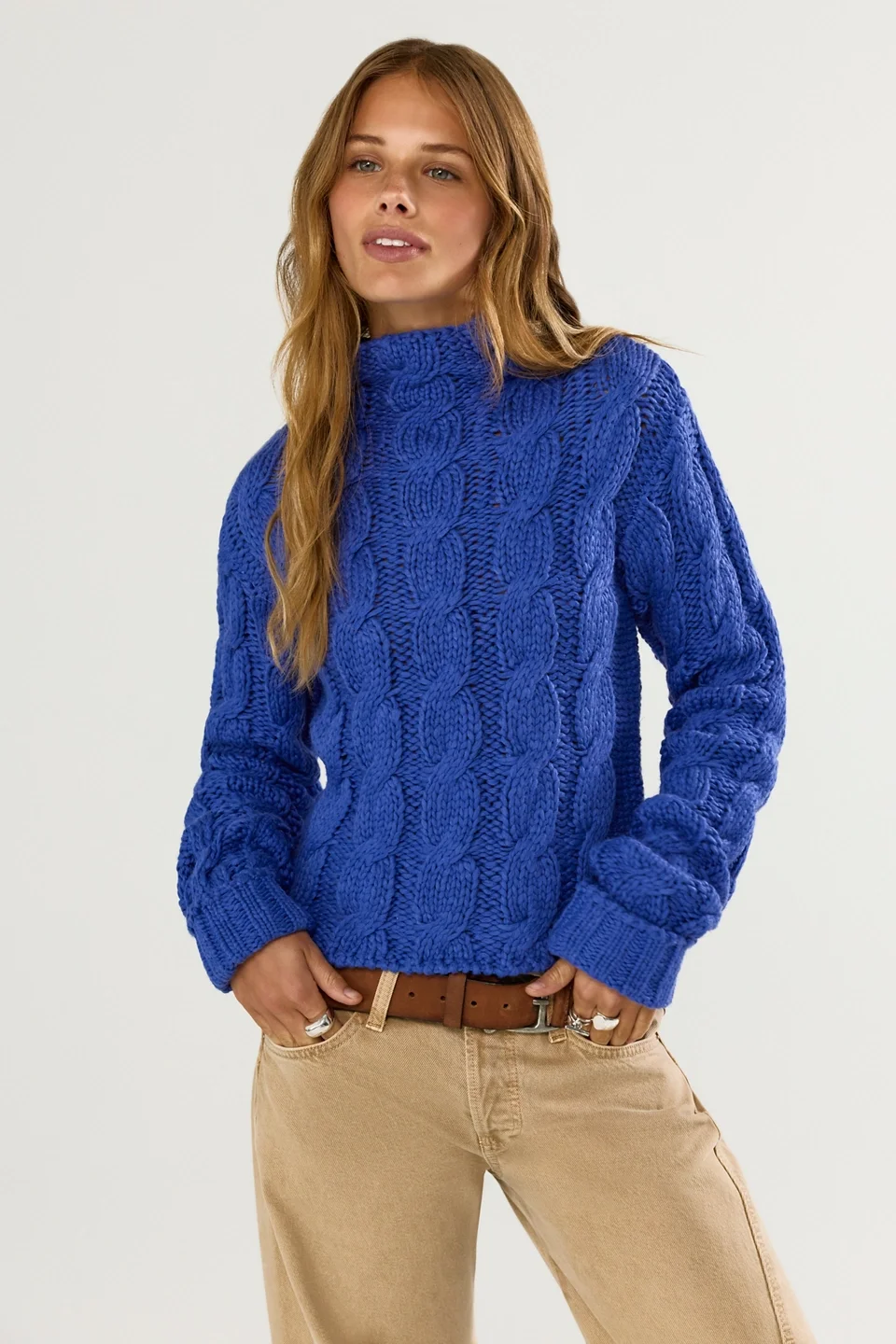 Simone Cable Knit Pullover - 1