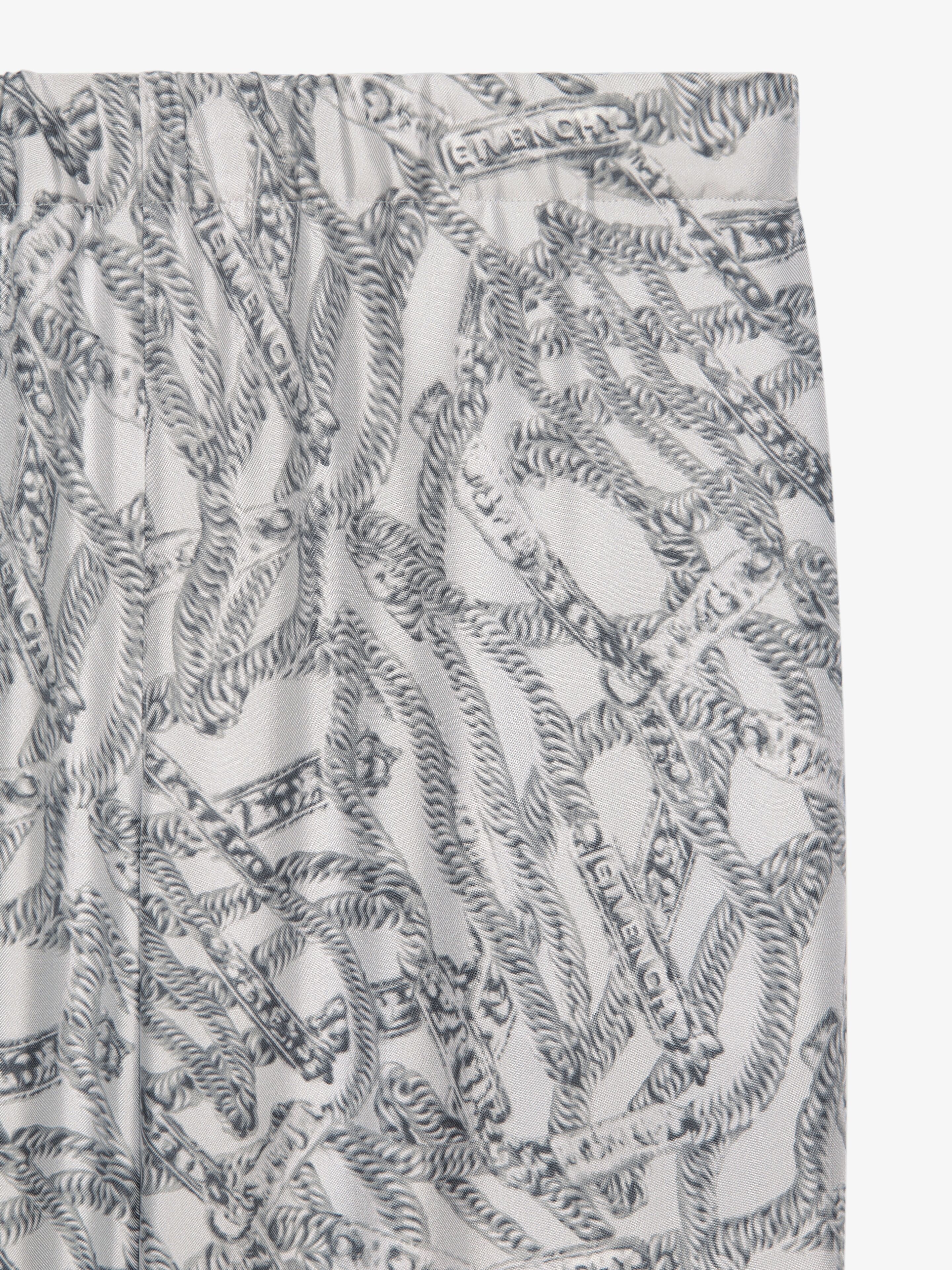 FLUID PANTS IN PRINTED SILK - 6