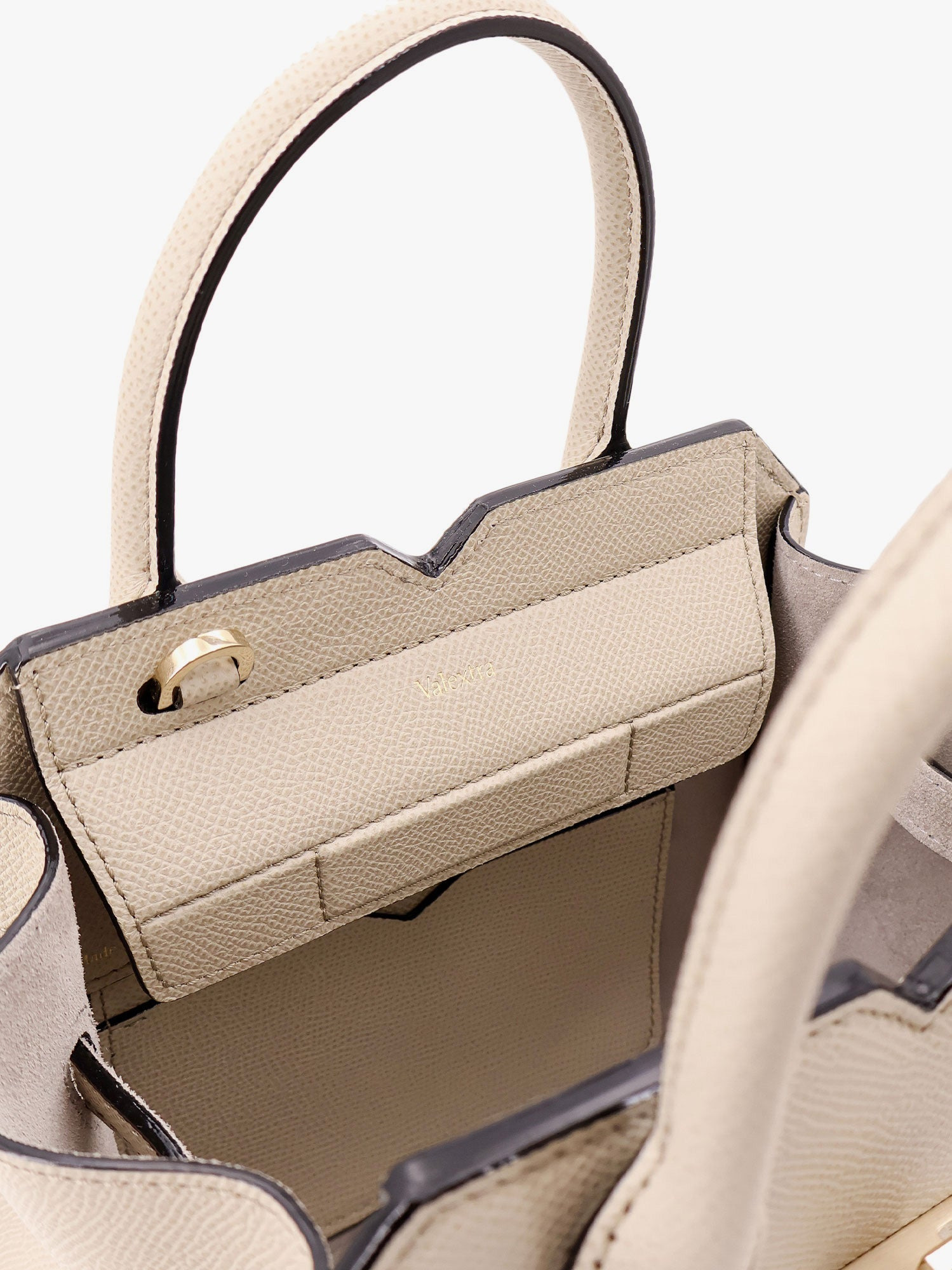 Valextra Leather Handbag With Frontal Walker And Strap - 4