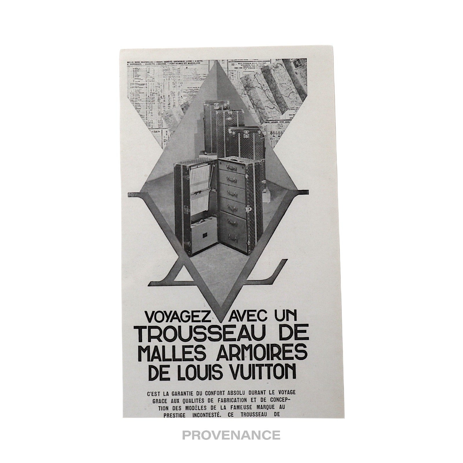 Louis Vuitton Antique Vintage Newsprint Ad - LV WARDROBE - 6