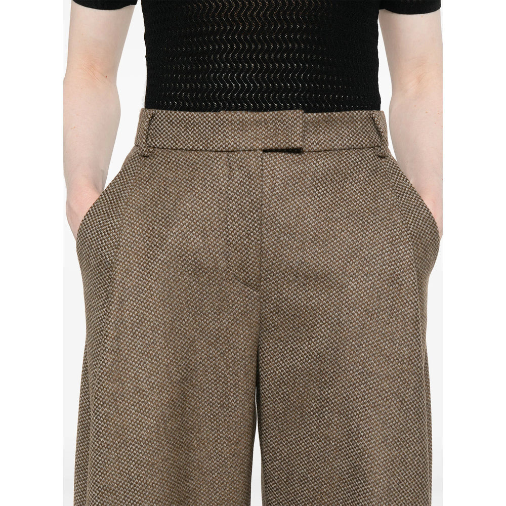 Giorgio Armani Brown Trousers - High-Waisted Trousers Women - 2