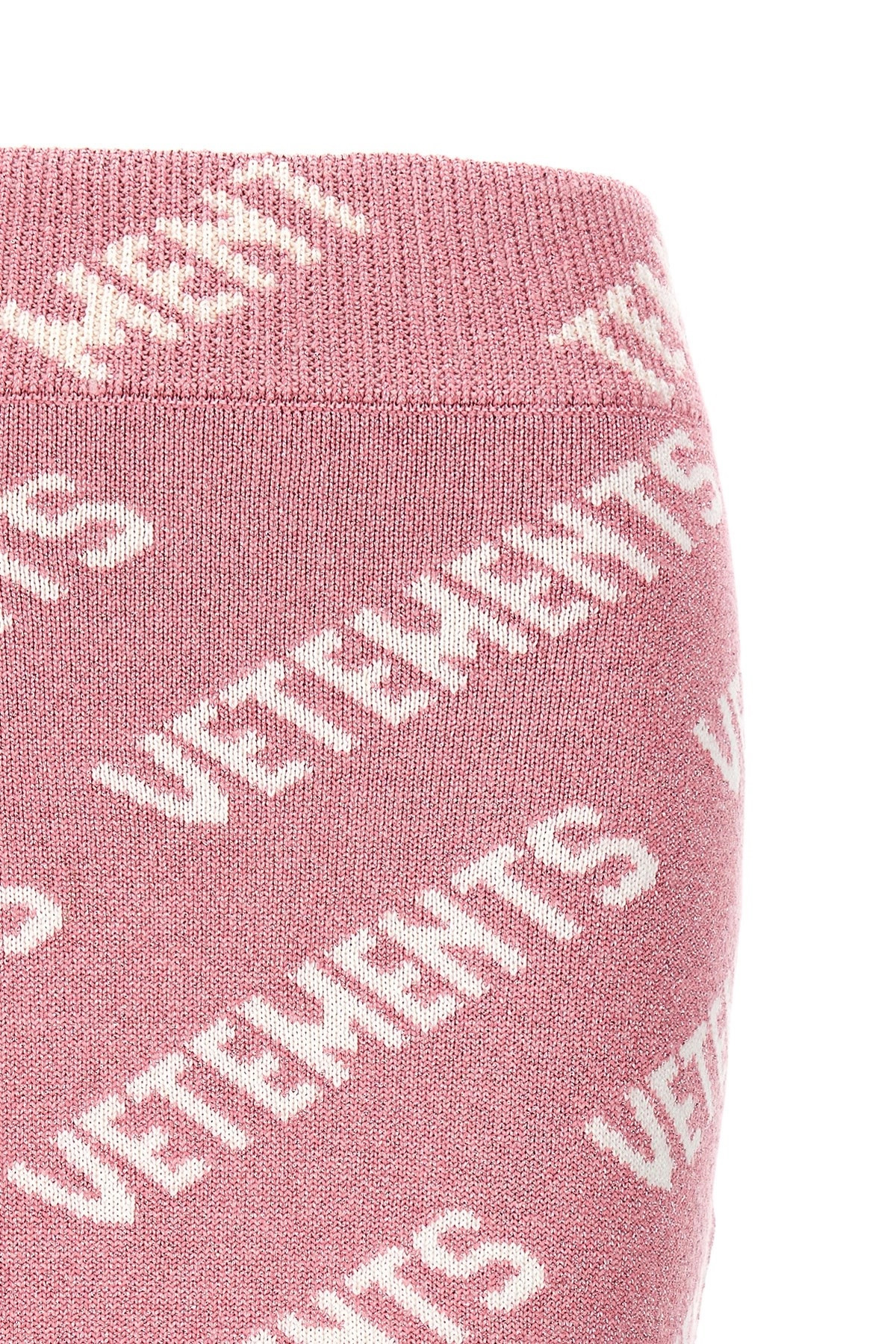 'Iconic Lurex Monogram' skirt - 4