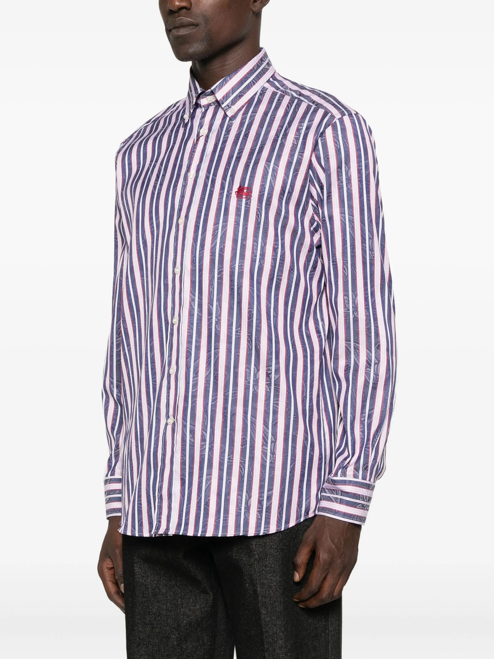 Etro Striped Floral Shirt - 3