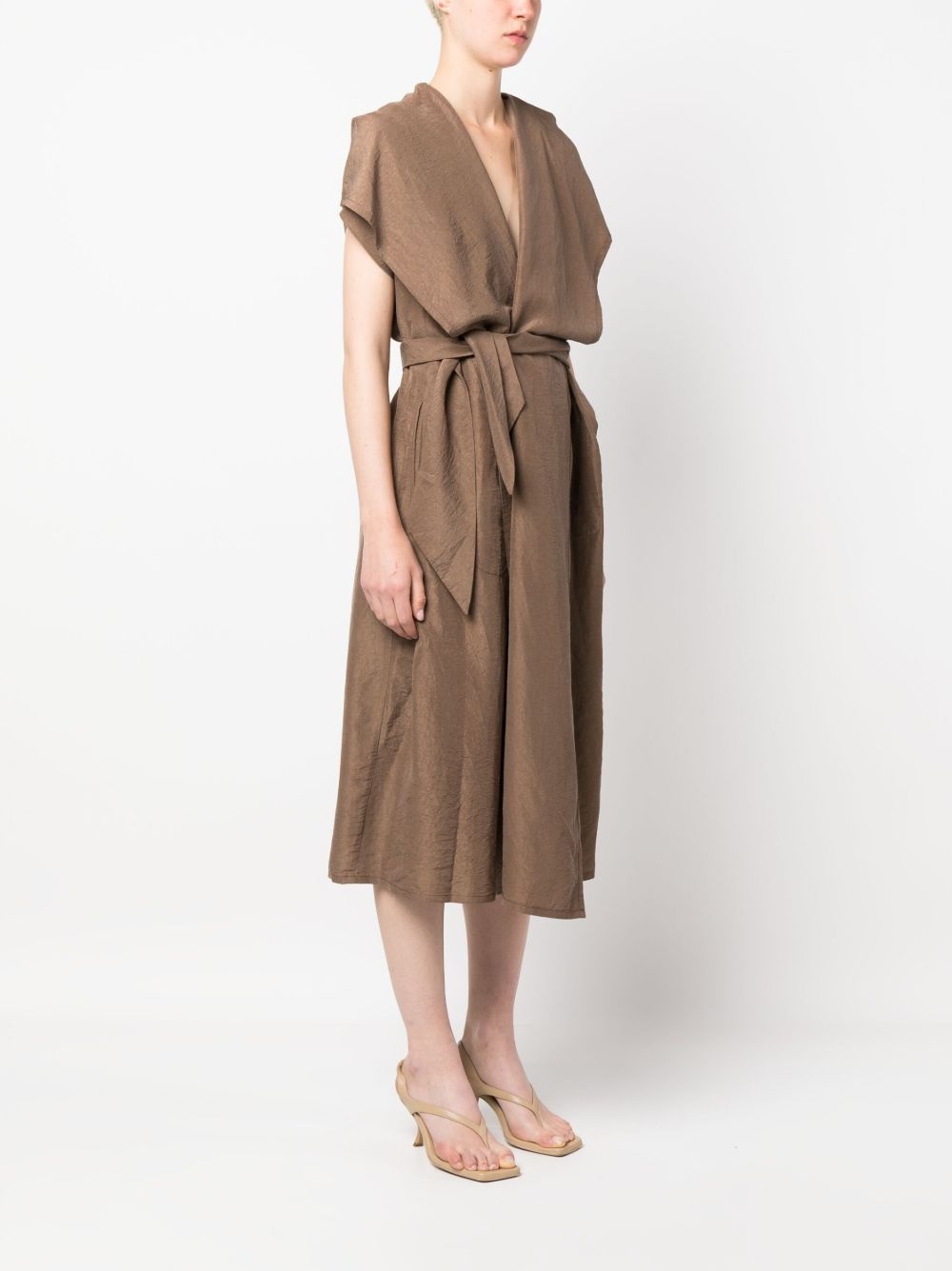short-sleeve silk gilet - 3