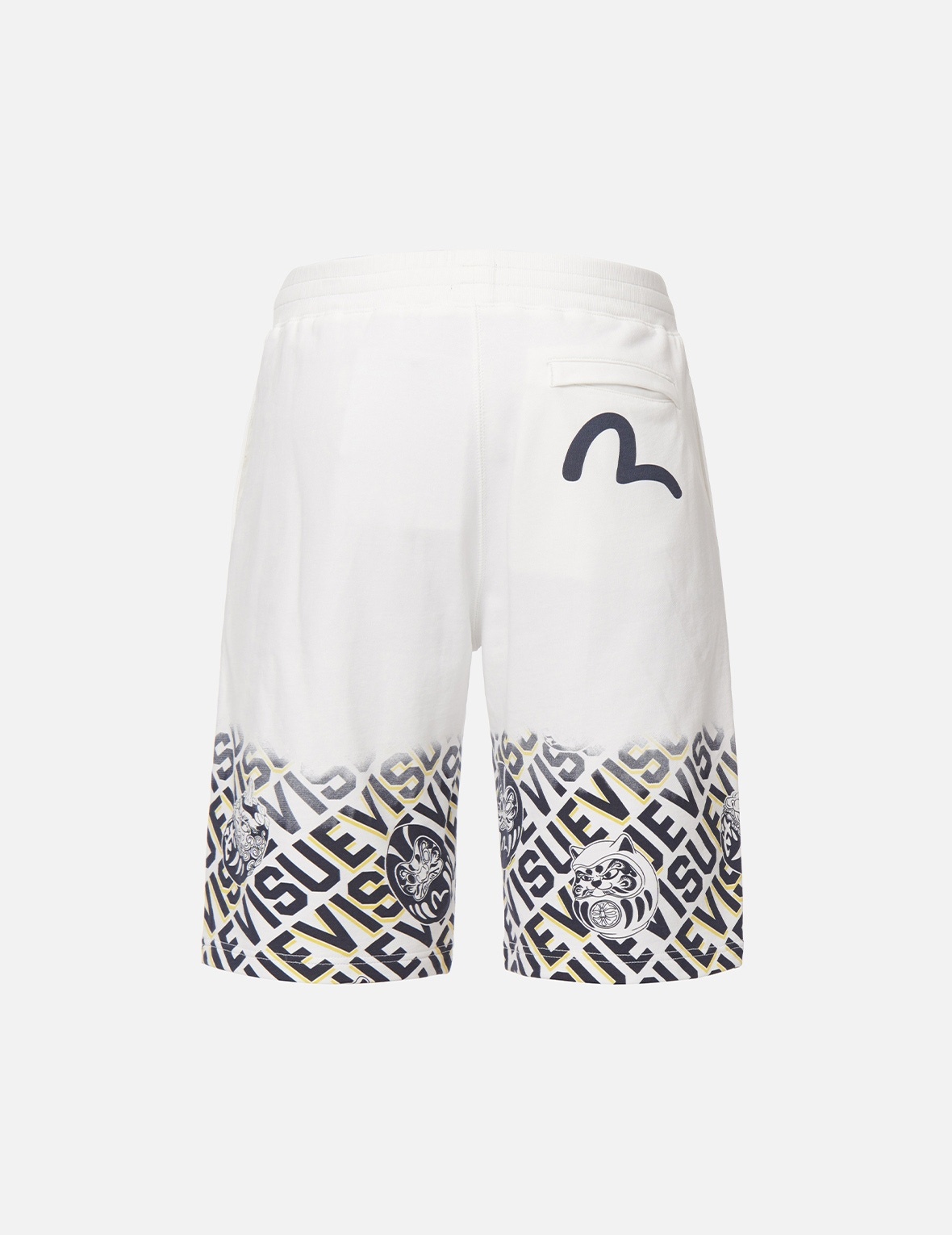 DARUMA MONOGRAM OMBRE PRINT SWEAT SHORTS - 2