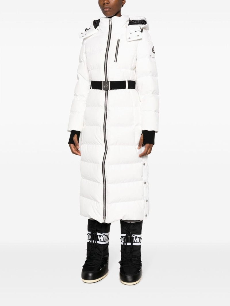 MOOSE KNUCKLES belted padded coat outlook