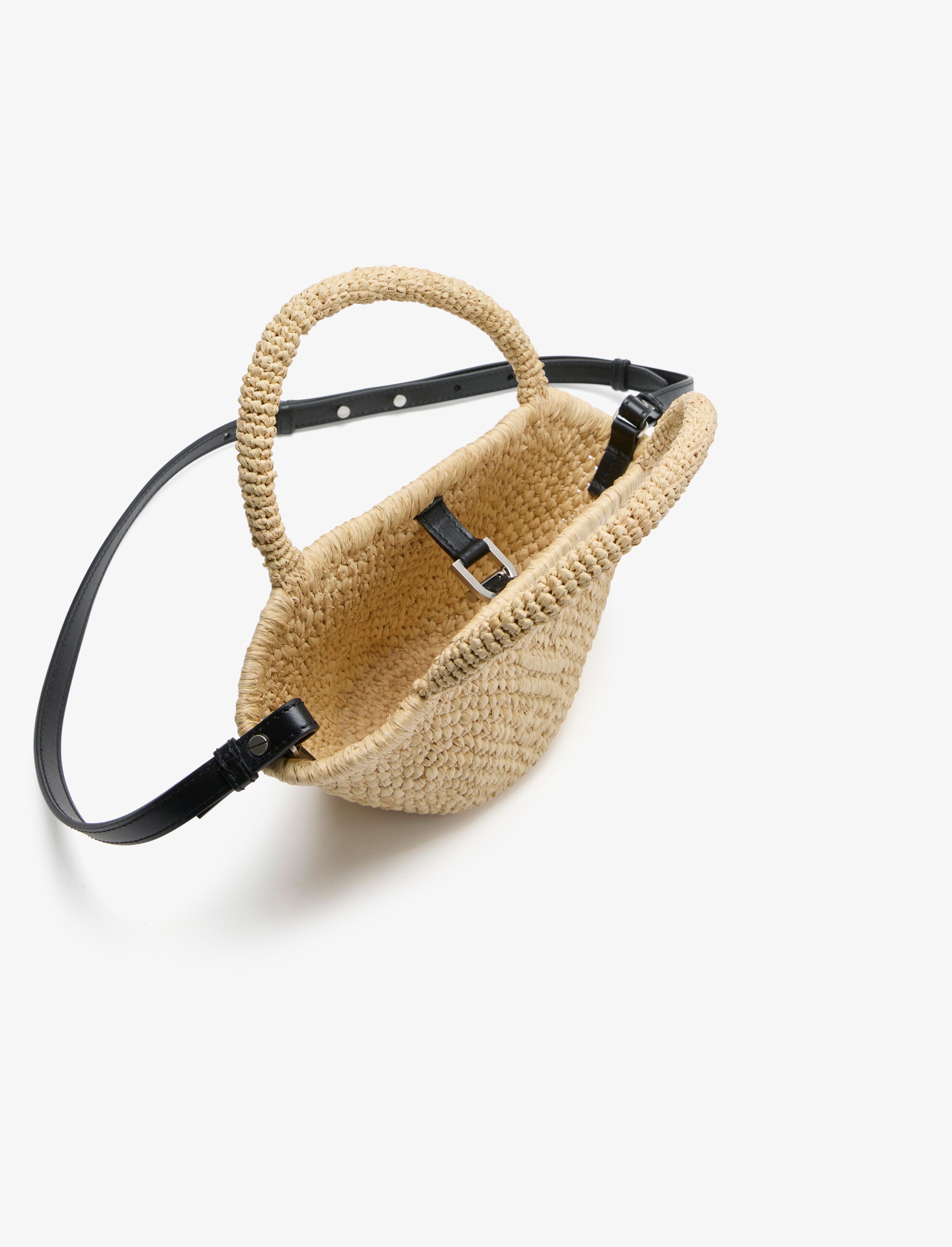 Small Chelsea Tote in Natural Raffia - 5