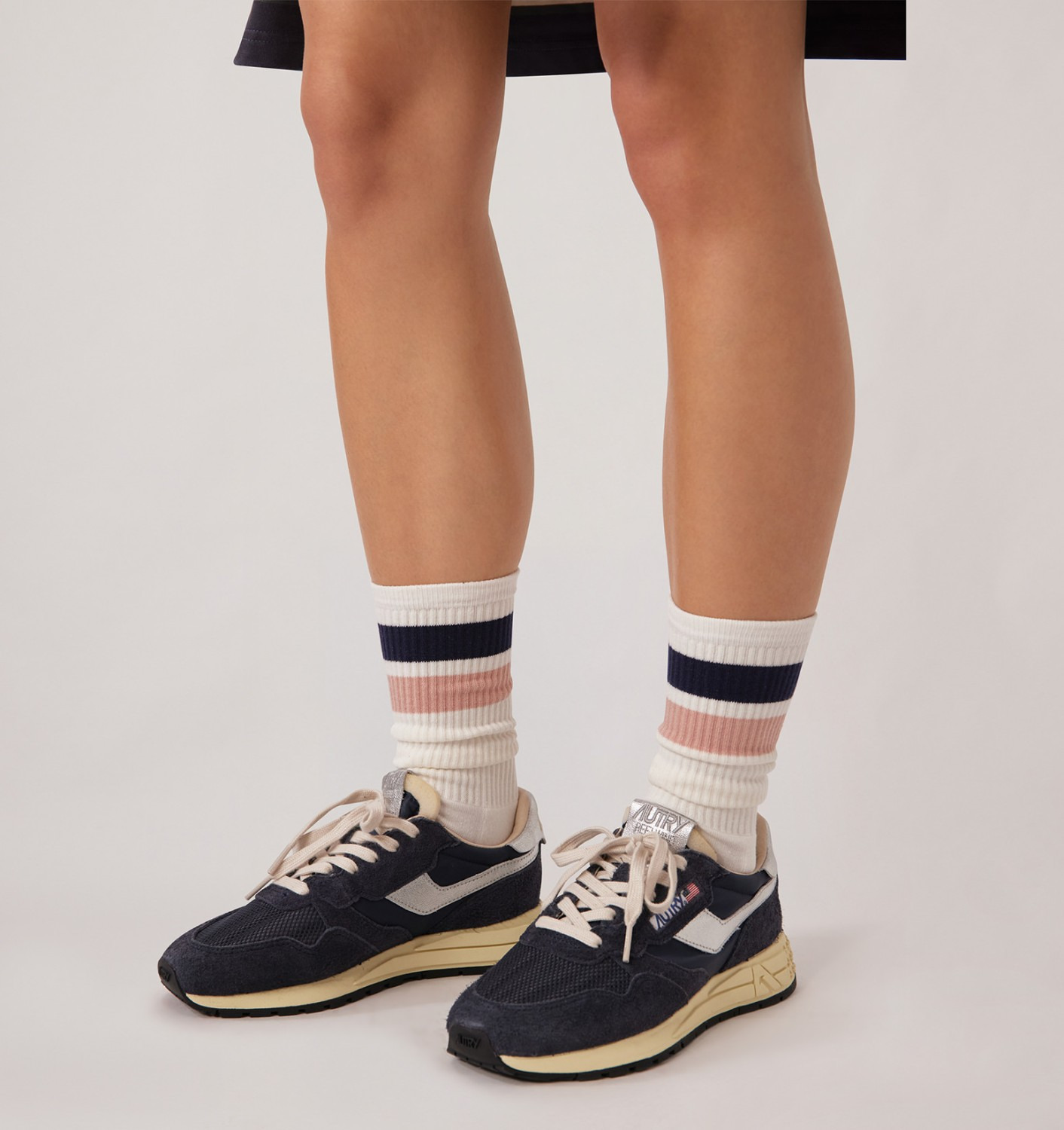 UNISEX STRIPED JACQUARD LOGO SOCKS - 2