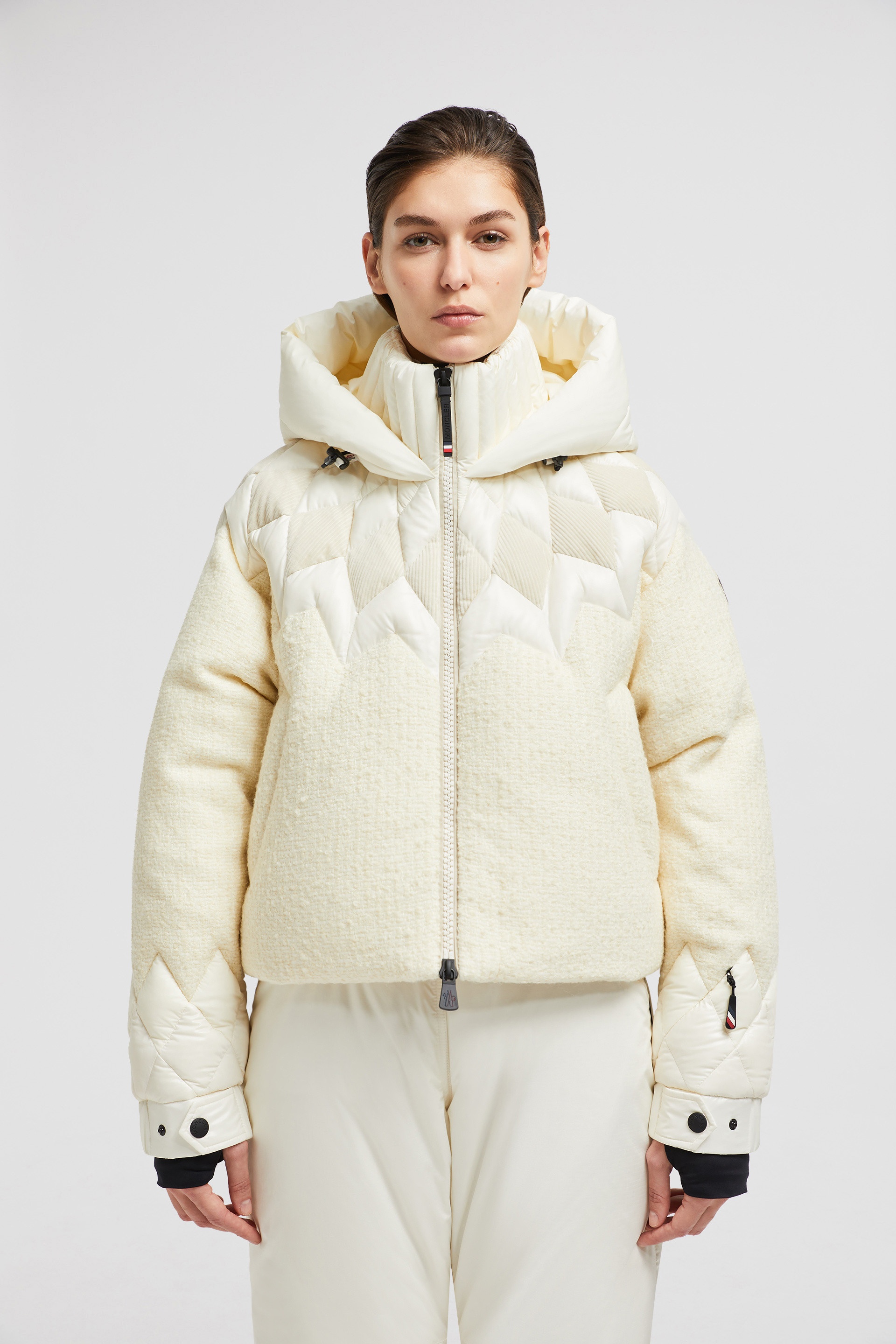 Hintersee Patchwork-Quilted Wool Short Down Jacket - 3