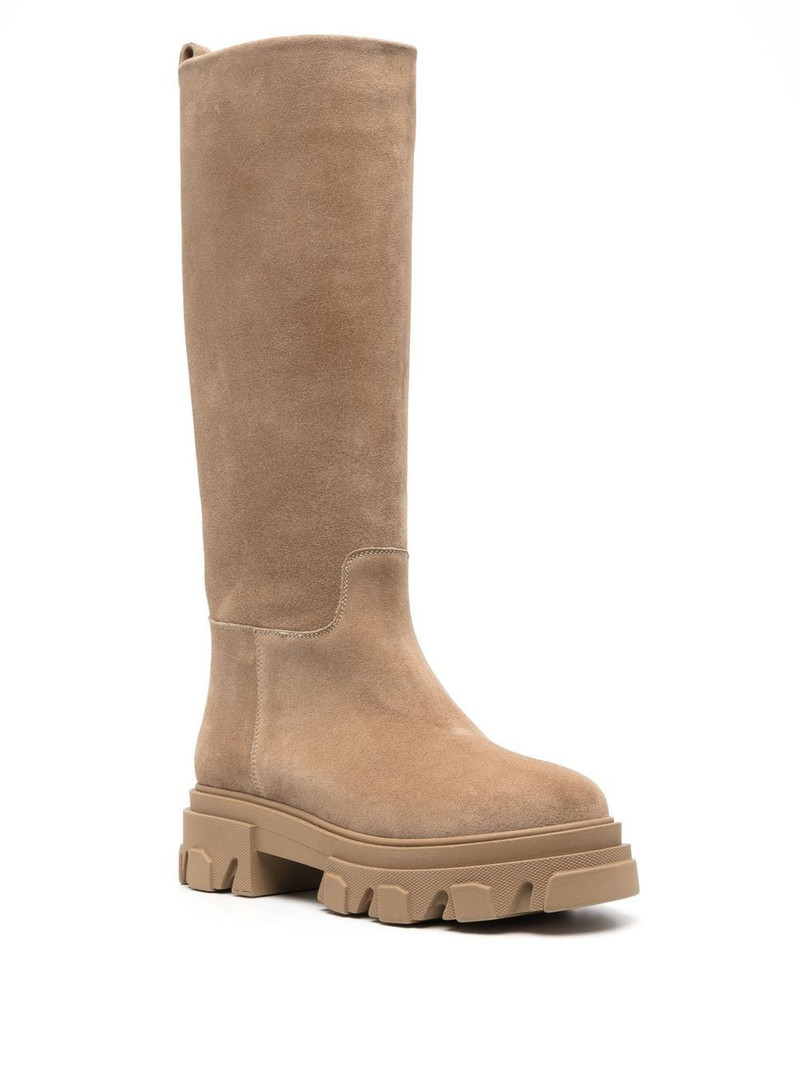 GIABORGHINI Perni suede mid-calf boots outlook