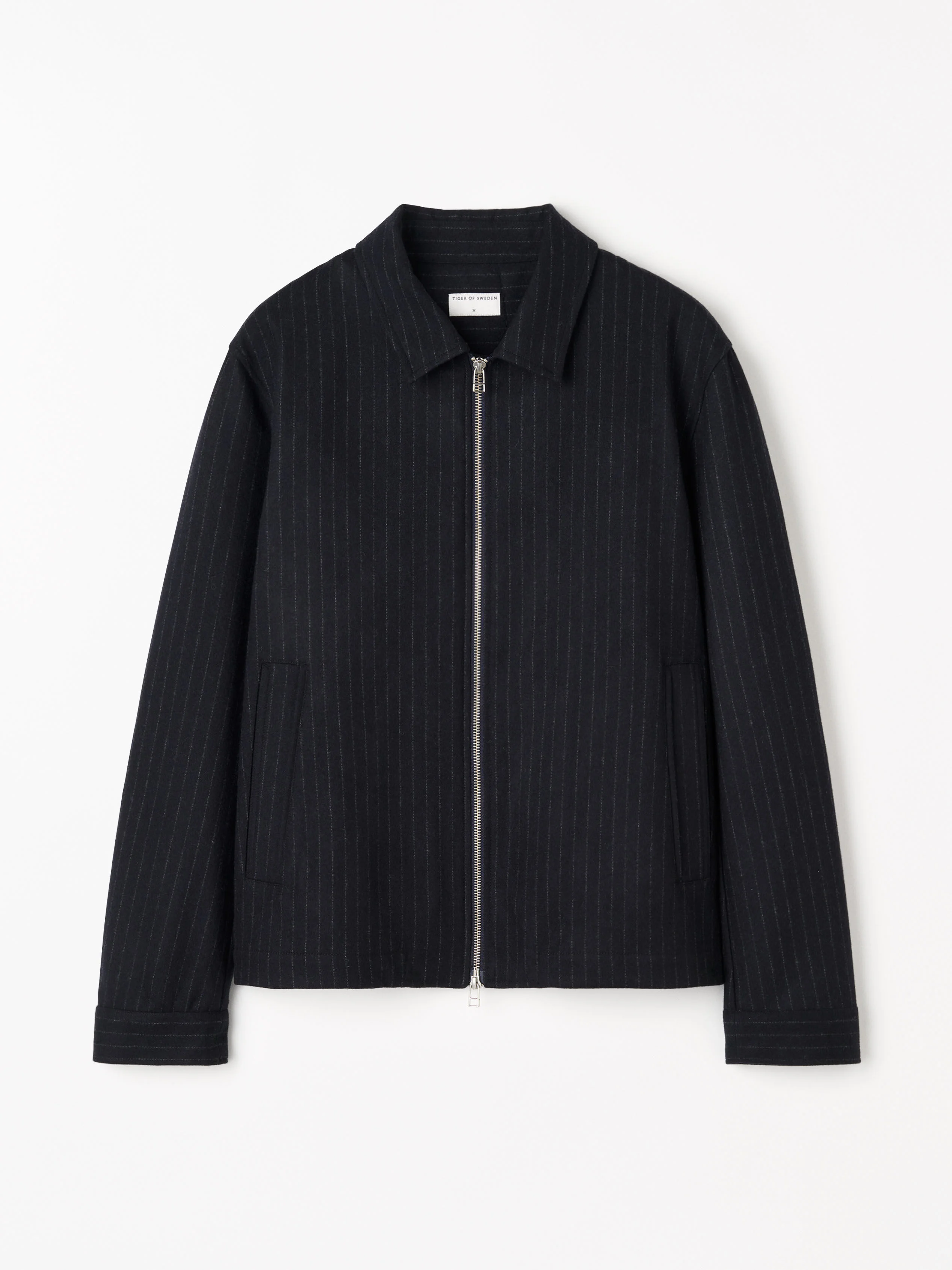 Barnaby C Pinstripe Shirt Jacket - 1