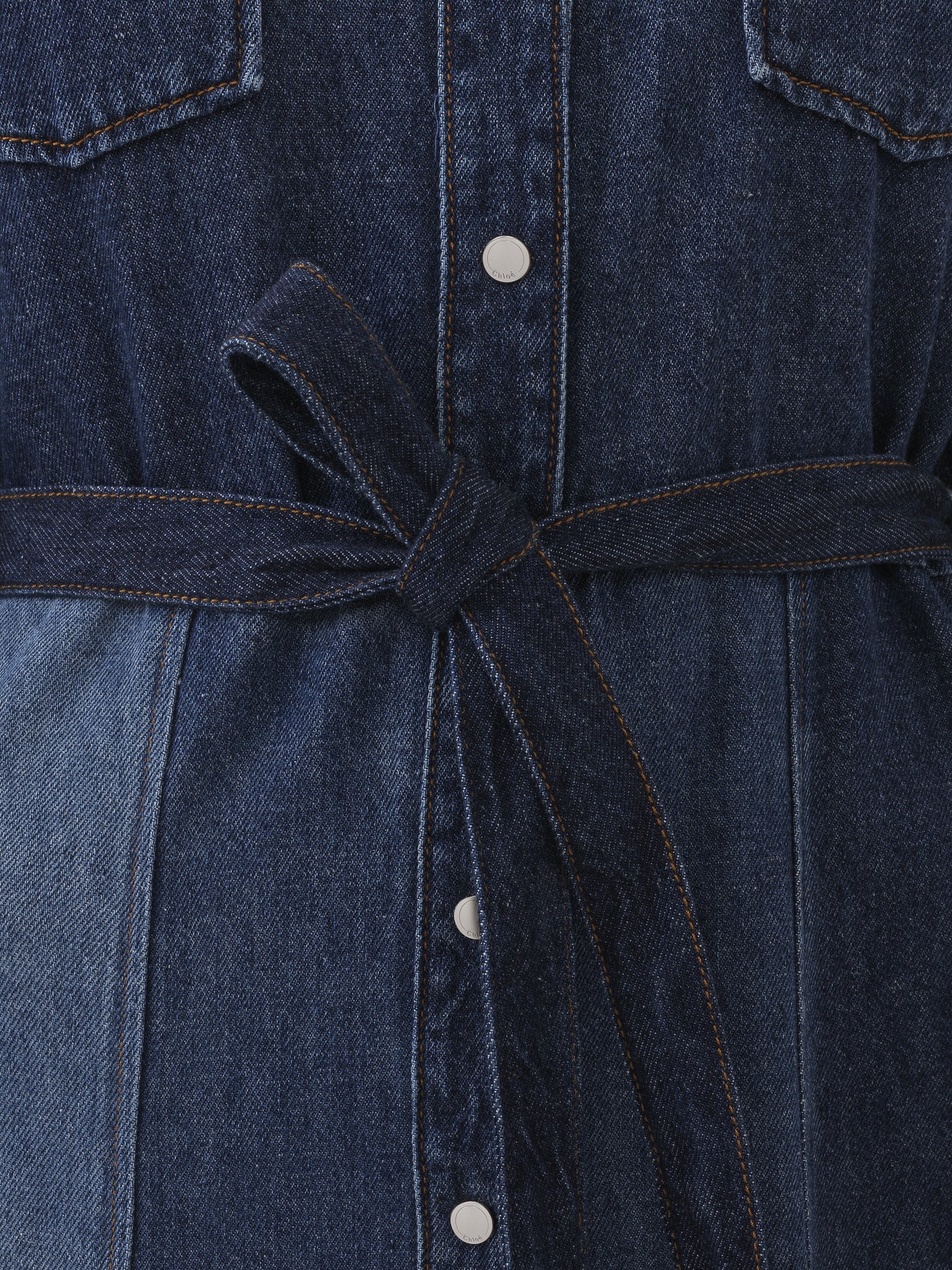 BELTED MIDI SHIRT DRESS - 7