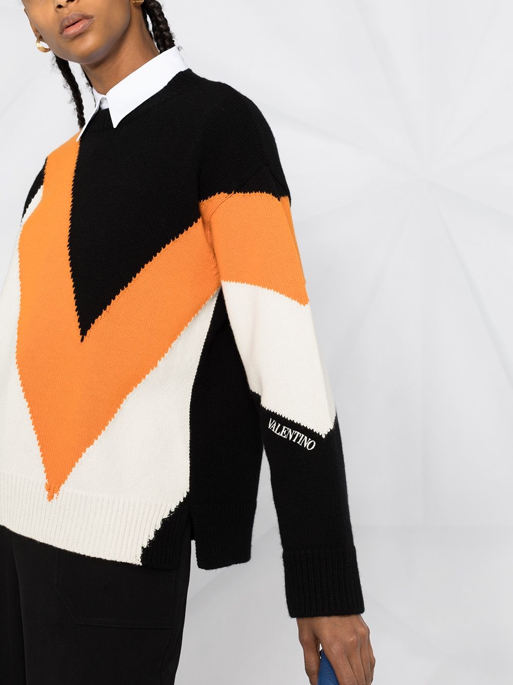 intarsia knit jumper - 3