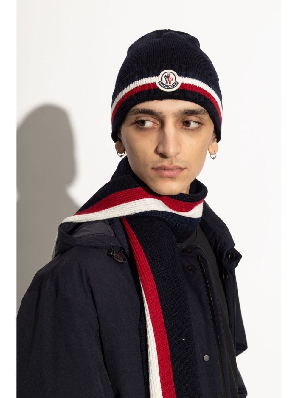 logo patch beanie - 2